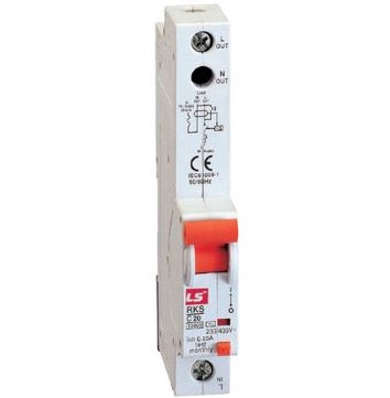 RKS 1P+N 10A Cầu dao chống dòng rò có chống quá tải Aptomat RCBO LS