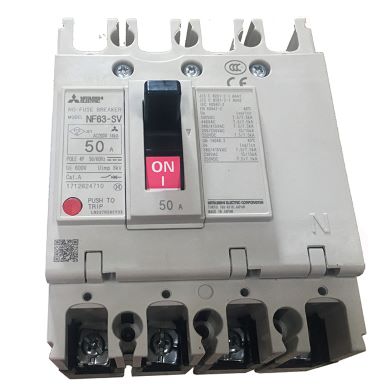 NF63-HV 4P 50A 10kA Aptomat MCCB Mitsubishi