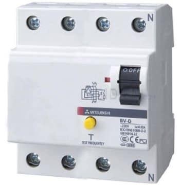 Thiết bị điện cầu dao chống dòng rò RCCB Mitsubishi - BV-D 4P