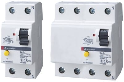 Thiết bị điện cầu dao chống dòng rò RCCB Mitsubishi