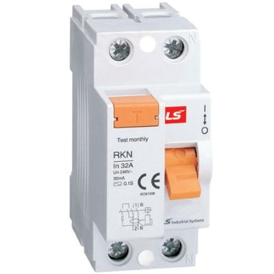 Thiết bị điện cầu dao chống dòng rò RCCB LS RKN 1P+N