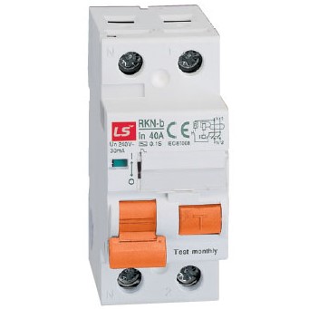 Thiết bị điện cầu dao chống dòng rò RCCB LS RKN-b 1P+N