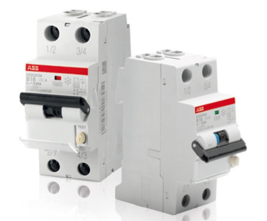 Thiết bị điện cầu dao chống dòng rò có chống quá tải RCBO ABB