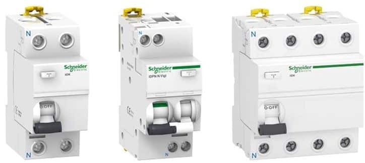 Thiết bị điện cầu dao chống dòng rò RCCB Schneider