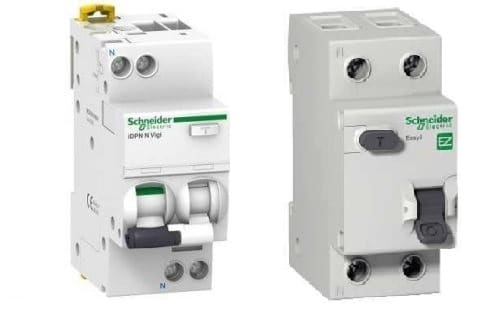 Thiết bị điện cầu dao chống dòng rò có chống quá tải RCBO Schneider