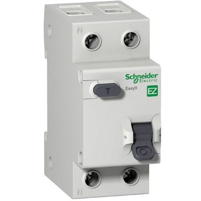 EZ9D34632 32A 30mA 1P+N Cầu dao chống dòng rò có chống quá tải Aptomat RCBO Schneider