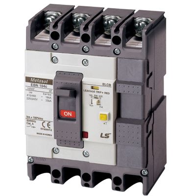EBN104c 15A 4P Aptomat ELCB LS