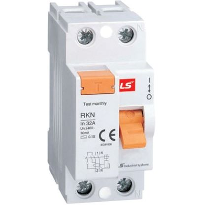 RKN 1P+N 25A Cầu dao chống dòng rò RCCB LS