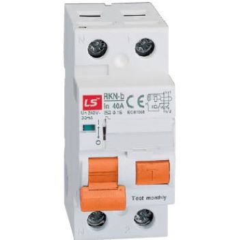 RKN-b 1P+N 32A Cầu dao chống dòng rò RCCB LS