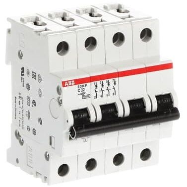 S204P-C6 2CDS284001R0064 6A 4P 25kA Aptomat MCB ABB S204P-C6 2CDS284001R0064 6A 4P 25kA Aptomat MCB ABB
