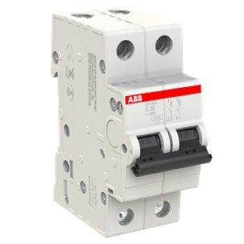 SH202-C16 2CDS212001R0164 16A 2P 6kA Aptomat MCB ABB