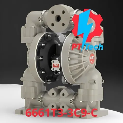 6661T3-3C9-C Bơm màng khí nén ARO 1 1-2 inch nhựa
